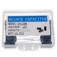 thumbnail image 1 of BOJACK 6X12mm 220uF 16V 220MFD 16Voltaje 20% Condensadores electrolíticos de aluminio (paquete de 10 unidades), 1 of 1