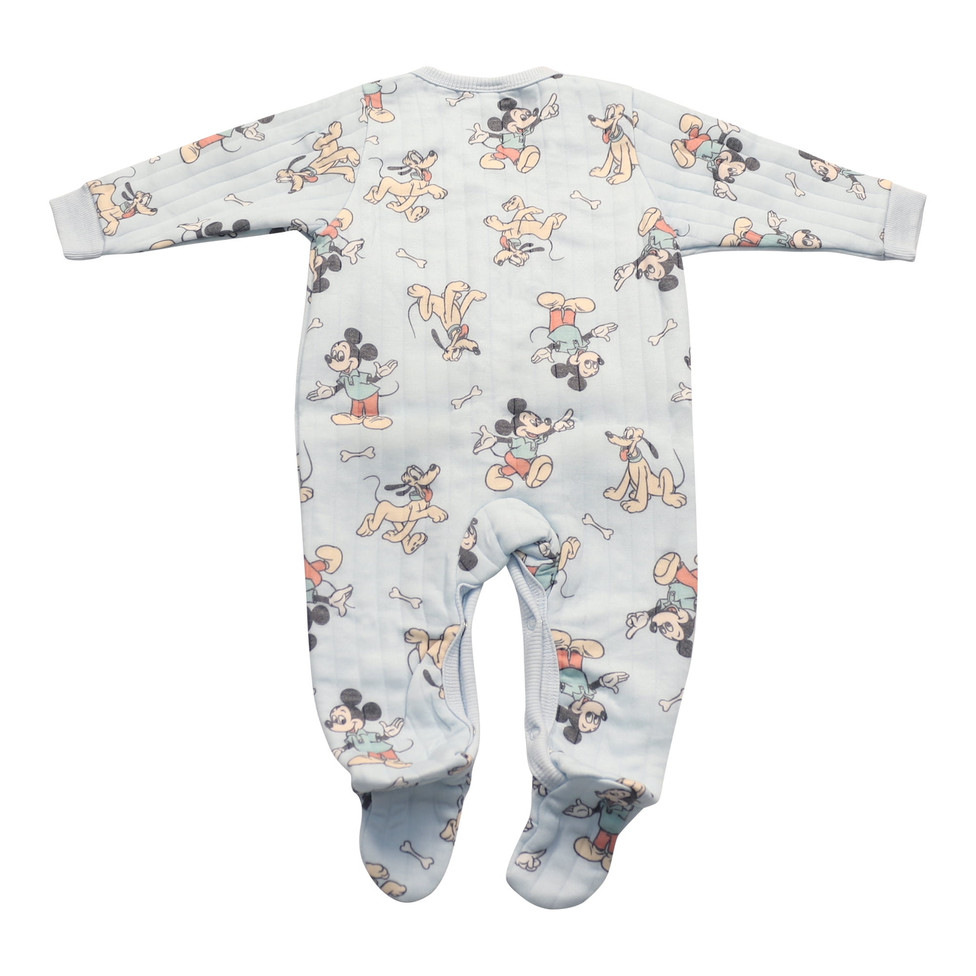Disney Clothes Baby Boys 2-Pack Quilted Footed Coveralls - Mickey Mouse, Winnie the Pooh and Dumbo (0/3M-6/9M)