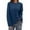 Navy, variant on GigrtiJin Womens Plus Size Corduroy Shirts Long Sleeves Round- Neck Pullover Blouse Casual Loose Solid Color Basic Tops