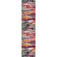 thumbnail image 2 of Unique Loom Majestic Chromatic Rug Multi/Black 2' 7" x 10' Runner Abstract Contemporary Perfect For Bathroom Hallway Mud Room Laundry Room, 2 of 6
