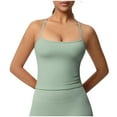 thumbnail image 2 of tarylea Yoga Tank Tops for Women Spaghetti Strap Square Neck Sleeveless Crop Top Casual Comfy Stretch Workout Tops, 2 of 7