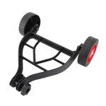 Labor Saving Auxiliary Wheel, Stable Support Design, Adjustable Height and Angle, Compatible with Grass Trimmer, for Easier Weeding Work