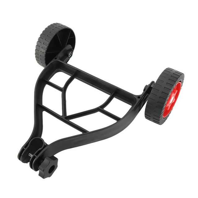 Roue Auxiliaire Économisant la Main-D'œuvre, Conception de Support Stable, Hauteur et Angle Réglables, Compatible avec Coupe-Herbe, pour un Désherbage Plus Facile