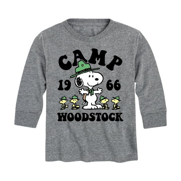 Peanuts - Camp Woodstock - Toddler And Youth Long Sleeve Graphic T-Shirt
