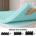 thumbnail image 4 of DMI Convoluted Foam Bed Pad Mattress Topper, Twin Size, 33"H x 72"W x 3"D, Blue, 4 of 8