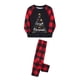 thumbnail image 4 of Pijamas navideños familiares Fiomva a cuadros rojos a juego, pantalones de pijama navideños 2023 (bebés, niños, hombres y mujeres), 4 of 6
