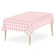 thumbnail image 1 of Mantel Plástico Plisado Desechable, Impermeable Y Resiste Aceite, 7 Colores, 54 X 108in, 137*274cm, Rosa, 1 of 9