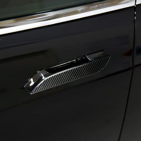 Carbon Fiber Car Door Handle Cover Trim Protector Sticker Door
