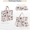 thumbnail image 6 of FORMRS Womens Corduroy Tote Bag Crossbody Shoulder Handbag with Pocket, Red Nordic Christmas, 6 of 7
