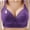 Purple, variant on Ayfxijin Bras for Women No Underwire,Woman's Printing Gathered Together Large Size Daily Bra Underwear No Rims