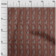 thumbnail image 1 of oneOone Polyester Lycra Fabric Leaves & Floral Block Printed Craft Fabric BTY 56 Inch Wide, 1 of 5