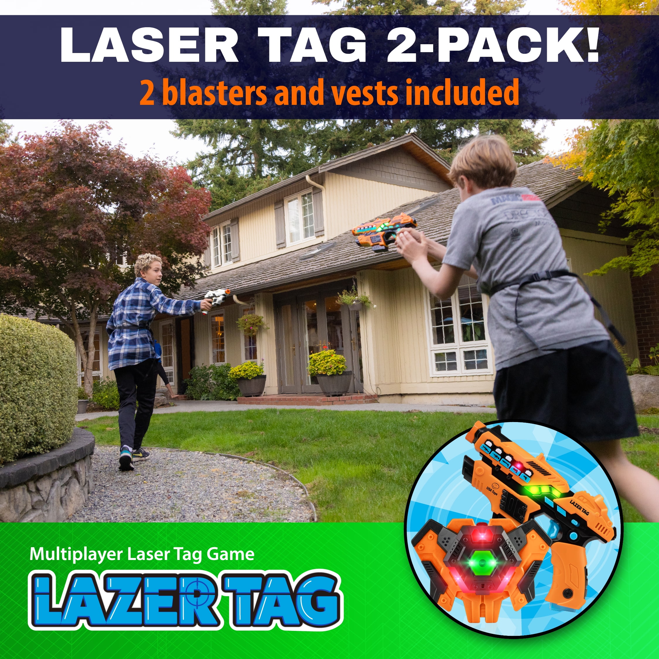 Laser Tag 4 Pack (Rechargeable) — USA Toyz