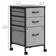 thumbnail image 3 of Vinsetto File Cabinet with Fabric Drawers and Hanging Bars for Letter Size, 3 of 10