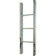 thumbnail image 4 of Ekena Millwork 15"W x 48"H x 3 1/2"D Vintage Farmhouse 3 Rung Ladder, Barnwood Decor Collection, Driftwood Blue, 4 of 13