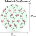 thumbnail image 5 of Floral Tablecloth Flower Round Tablecloth 60 Inch Washable Table Covers Spring Flowers Table Cloth Home Parties Holiday Dinner Party Dining Room Kitchen Decor, 5 of 6