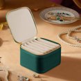 thumbnail image 5 of Ovzne Storage Box Covered Storage Box Leather Jewelry Boxes For Travel Jewelry Box Convenient Travel Packaging Bag Jewelry Storage Box Earrings Divided Storage Box On Clearance, 5 of 5
