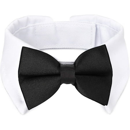 UOSIA Bow Tie Dog Collar Segarty Cute Tuxedo Dog Bowtie with Handcrafted