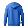 thumbnail image 6 of XAOFW Solid Color Zip Up Hoodies For Boys Zipper Long Sleeve Hooded Sweatshirt With Front Pockets Lightweight Outdoor Wear Pullover For Kids Stylish Tops 7-8 Years, 6 of 6
