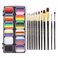 thumbnail image 1 of Watercolor Paint Palette Set 30 Colors Set Professional Face Split, 1 of 8