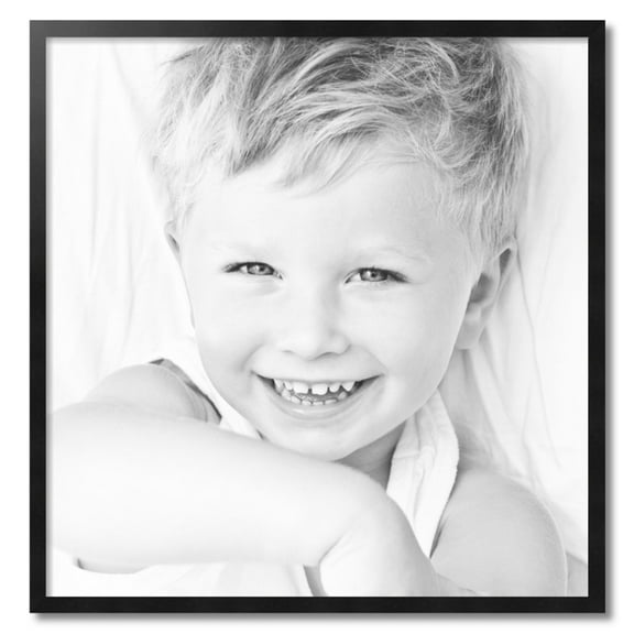 ArtToFrames 32" x 33" Black Picture Frame, 32x33 inch Black Wood Poster Frame (WOM-5139)