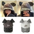 thumbnail image 2 of Yokua Unique Leopard Ear Baseball Caps Sunproof Hat for Fashion Enthusiast Daily Use, 2 of 16