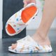 thumbnail image 2 of Zapatillas de verano, zapatos gruesos de diseñador con estampado de dibujos animados para hombre, chanclas para mujer, chanclas de plataforma para parejas, sandalias Excremen 43 Gao Jinjia LED, 2 of 2