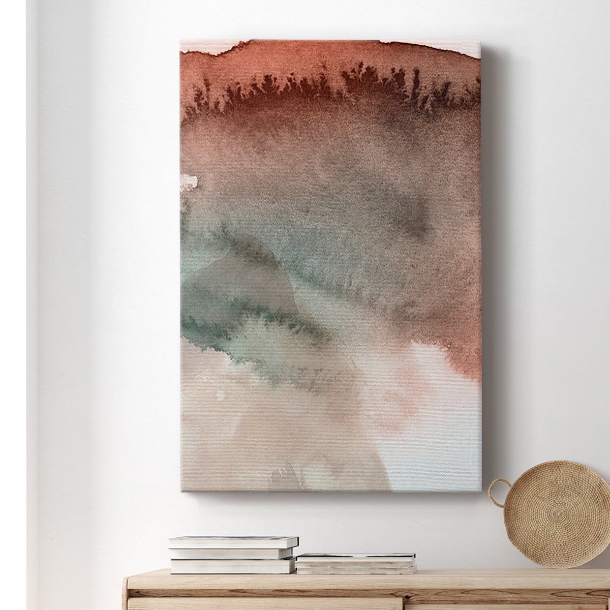 Red Ochre Abstract IV Premium Gallery Wrapped Canvas - Ready to Hang