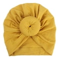 thumbnail image 3 of GigrtiJin 0-3 Years Newborn Infant Turban Hats Solid Color Twist Knot Beanies Breathable Headwrap, 3 of 7