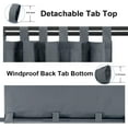 thumbnail image 3 of Rideaux Intérieurs Extérieurs pour Patio \ Panneau de Rideau à Oeillets Bloquant le Soleil pour Intimité, Rideaux Résistants aux Intempéries pour Gazebo, Véranda avant, Pergola, Kaki G x H Panneau, 3 of 8
