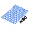 thumbnail image 1 of 100 piezas de concentrador de LAN Ethernet con puerto RJ45 azul, tapa protectora antipolvo, tapón de bloqueo con propiedad, 1 of 2