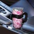 thumbnail image 5 of 40oz Tumbler,Pink Breast Cancer and Love Insulated Tumblers with Removable Handle,Stainless Steel Double Vacuum Coffee Tumbler Cup with Straw for Home,Office,Travel,Party, 5 of 5