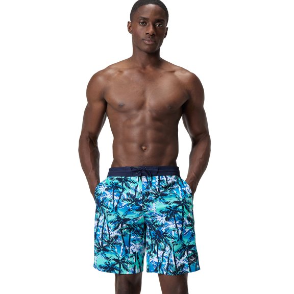 Men's Speedo Bondi UPF 50 Boardshort Swim Trunks Color: Hawaiian Sky Size: L
