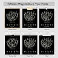 thumbnail image 5 of PixonSign Adhesive Canvas Print Wall Art Set - Flowers & Van Gogh Portrait & Humanities Pattern - Set of 6 Abstract Geometric Black & White Poster Cultural Art Wall Décor - 11"x14"x6, 5 of 5