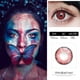 thumbnail image 3 of Lentillas cosméticas para ojos, lentes de contacto de Color rojo, negro y morado para Halloween, OVOLOOK-2pcs/par, 3 of 4