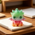 thumbnail image 5 of Weloille 3D Printed Little Dragon Figurine 1Pc, Creative Mini Animal Statue, Smooth Hand Painted Decorative Ornament, Cute Desktop Decor for Home Office Shelf Bedroom Living Room, 5 of 6