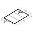 thumbnail image 3 of Palram - Canopia Venus 1350 4' x 3' Polycarbonate/Aluminum Awning - Gray/Clear, 3 of 7