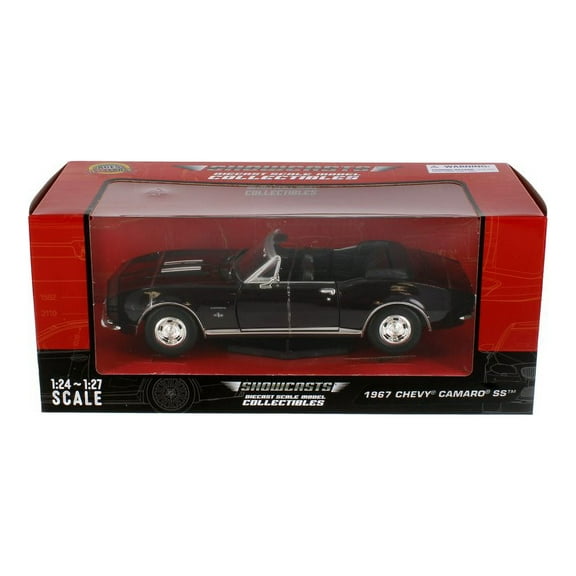 1967 Chevy Camaro SS Convertible, Deep Burgundy - Showcasts 77301BG - 1/24 Scale Diecast Car