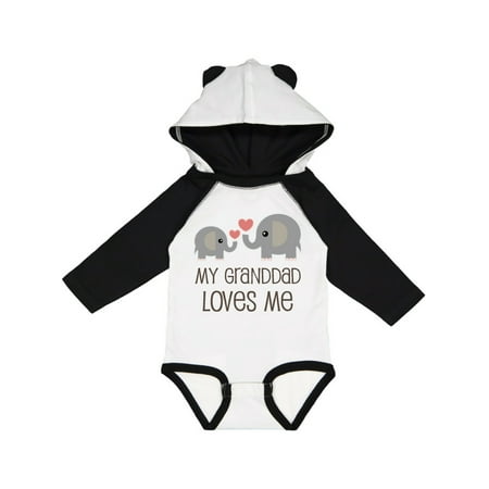 

Inktastic Granddad Loves Me Grandchild Gift Baby Boy or Baby Girl Long Sleeve Bodysuit
