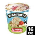 thumbnail image 3 of Ben & Jerry's Strawberry Cheesecake Strawberry Ice Cream Pint, 16 fl oz, 3 of 10