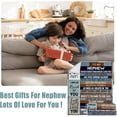 thumbnail image 6 of Nephew Gifts from Auntie, Nephew Fathers Day Blanket Gifts 60"X80", Gifts for Nephew from Aunt Uncle, Birthday Gifts Idea for Nephew, Best Nephew Ever Gifts, Christmas Graduation Gift for Nephew, 6 of 6