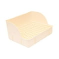 thumbnail image 3 of Caja de arena para conejos, inodoro esquinero, orinal con fondo de malla antisalpicaduras beige, 3 of 9