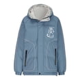 thumbnail image 4 of Hicidod Boys Girls Winter Jackets Hooded Long Sleeve Zipper Warm Down Coats Solid Color Thicken Waterproof Fashion Outerwear, 4 of 6