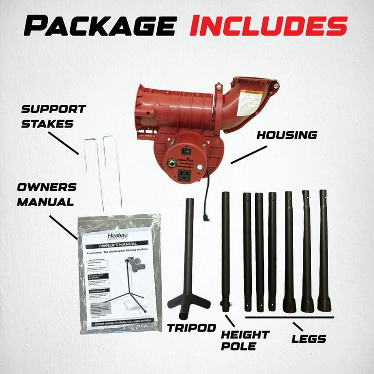 パワーアリーライト　ピッチングマシン Heater Sports Power Alley Lite BB Machine - Electric