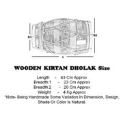 Naad Indian Folk Professional Musical Instrument Wedding Kirtan Dholak With Cover 2023 Natural