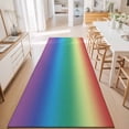 thumbnail image 4 of Multicolor Rainbow Abstract Colored Gradient Rectangle Area Rug 2x6ft,Living Room Rug Non-Slip Washable Circle Rugs Pad,Ombre Art Soft Floor Carpet for Bedroom Dining Room, 4 of 9