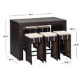 thumbnail image 4 of SAFAVIEH Outdoor Collection Sanders Outdoor Bar Set Brown/Sand, 4 of 10