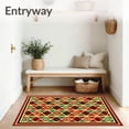 thumbnail image 3 of ODIKA 5'x7' Machine Washable Non-Slip Area Rug, Aztec Southwest Heritage Design High Traffic Rug, Red, 669172, 3 of 5