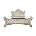thumbnail image 6 of ACME Vendome California King Size Antique Faux Leather Bed Frame, Antique Pearl, 6 of 6