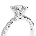 thumbnail image 2 of 2.28 Ct Brilliant Round Cut Diamond Bridal Rings For Women Solid 14K White Gold, 2 of 5