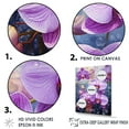 thumbnail image 3 of Designart "Collage Of Purple Orbiting Orchids I" Orchids Floater Framed Canvas Art Print, 3 of 5